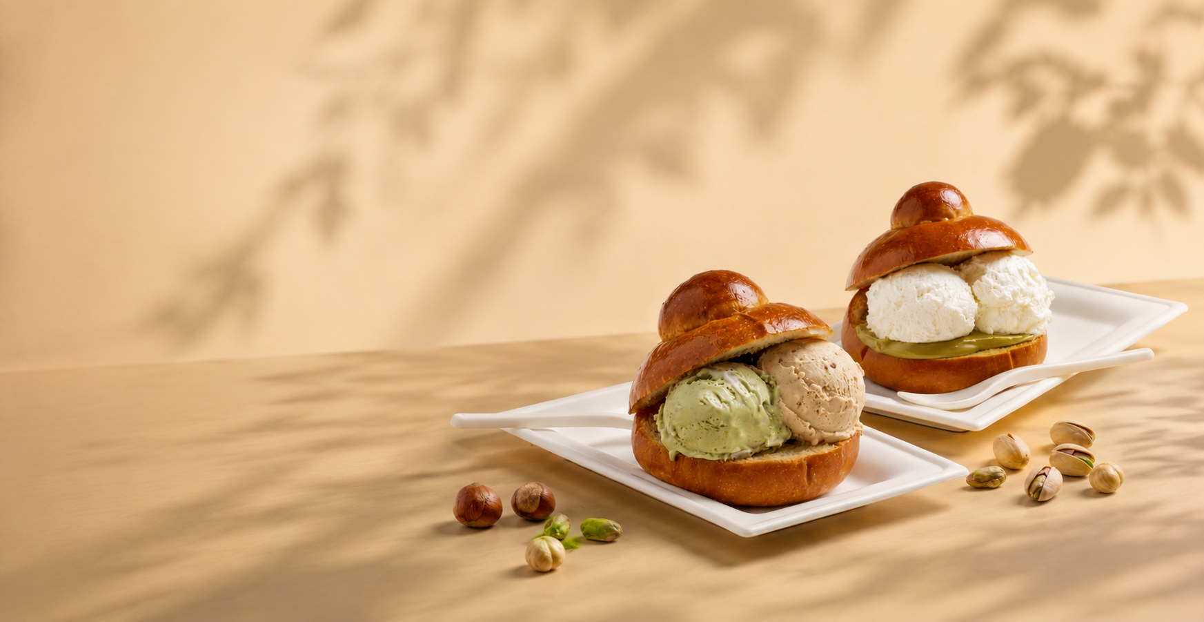 brioche siciliana con gelato GROM